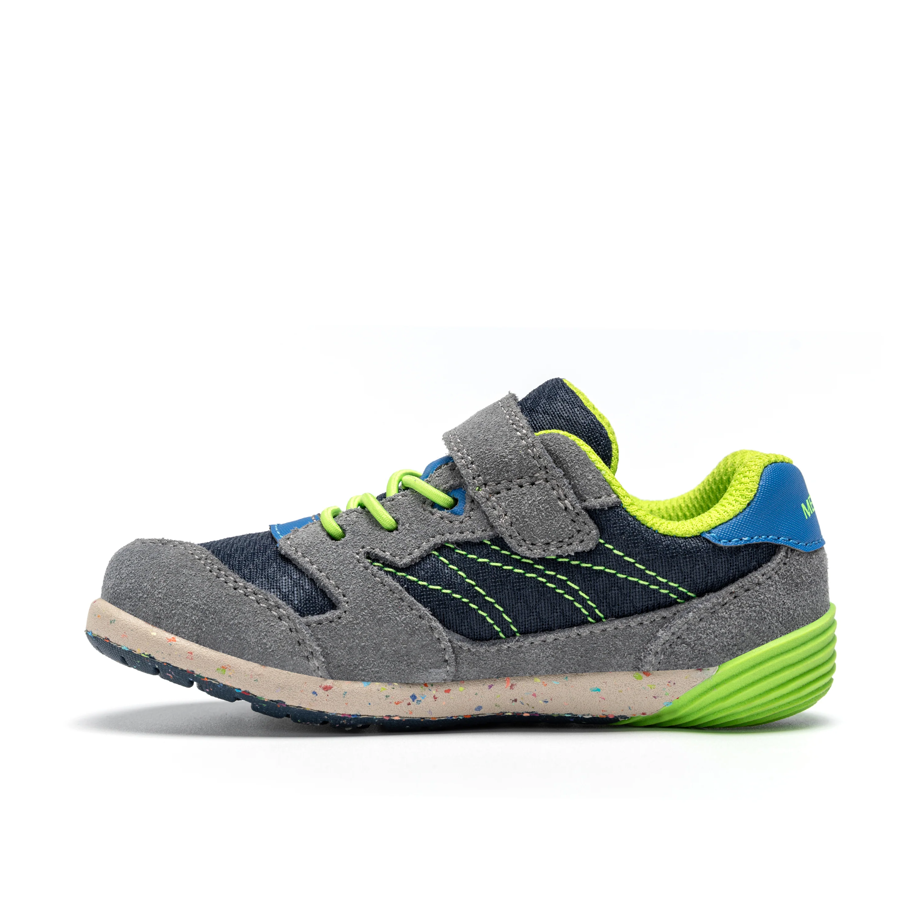 Bare Steps™ A83 Sneaker - Little Kid Navy/Green - Image 3