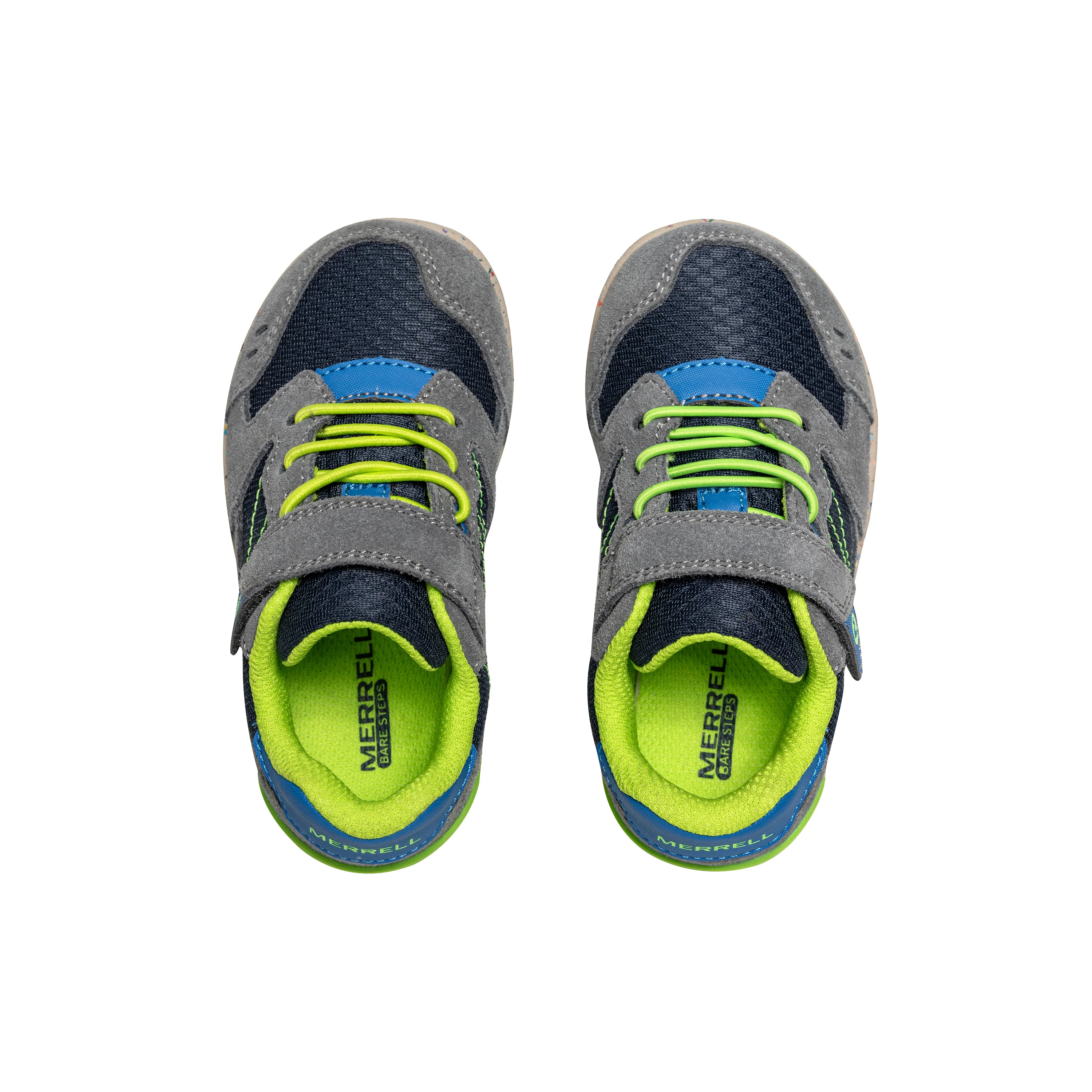 Bare Steps™ A83 Sneaker - Little Kid Navy/Green - Image 5