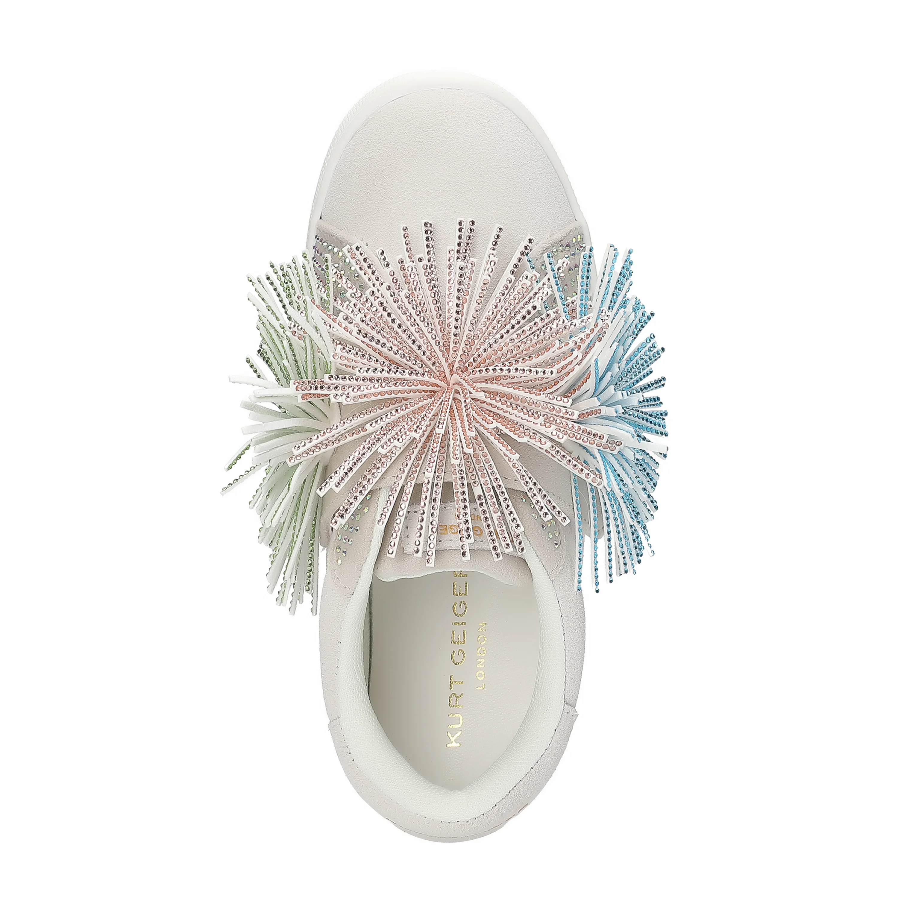 Laney Fringe Sneaker  - Big Kid White - Image 5