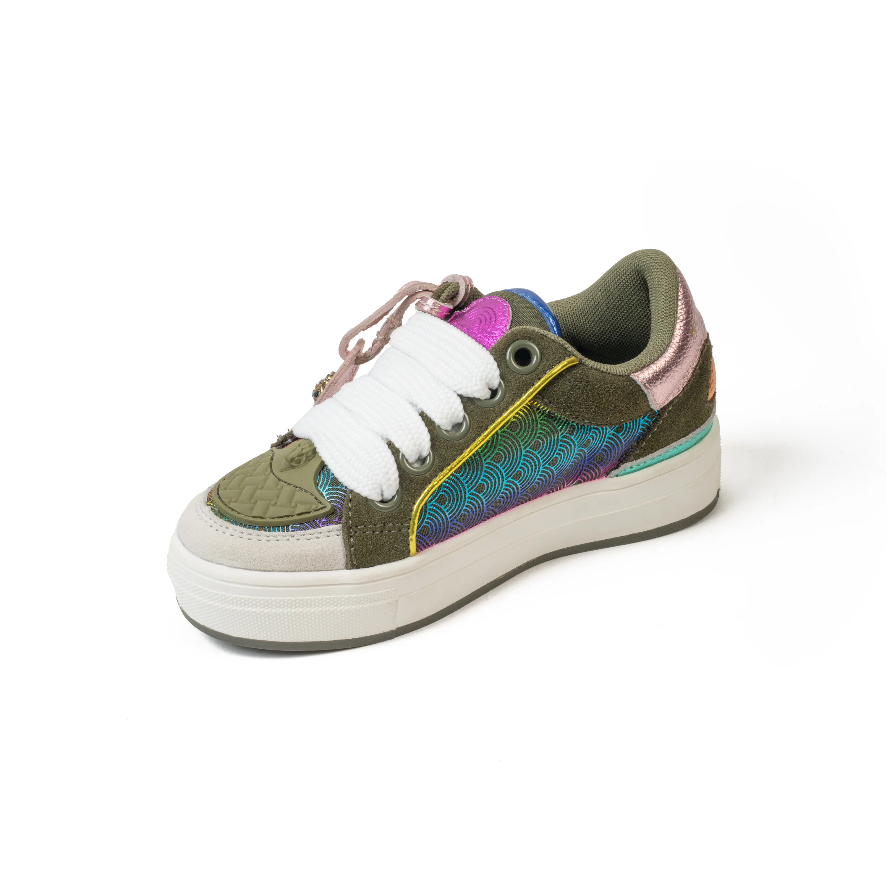 Mini Southbank Sneaker - Big Kid Green Combo - Image 7