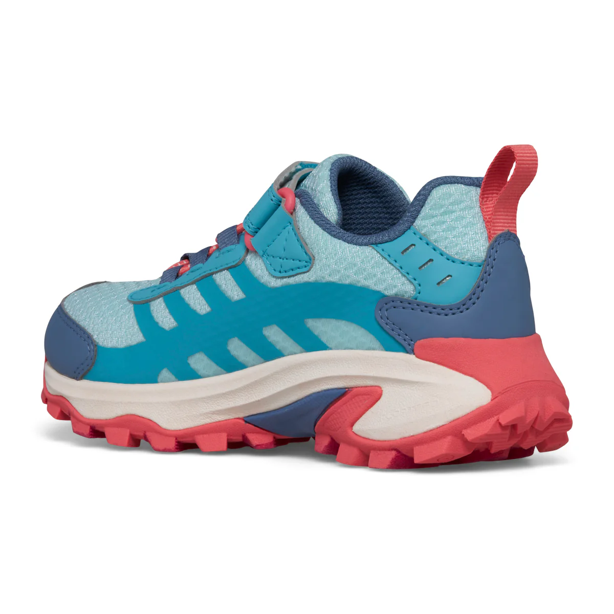 Moab Speed 2 Low A/C Waterproof Sneaker - Big Kid Turq/Coral - Image 3