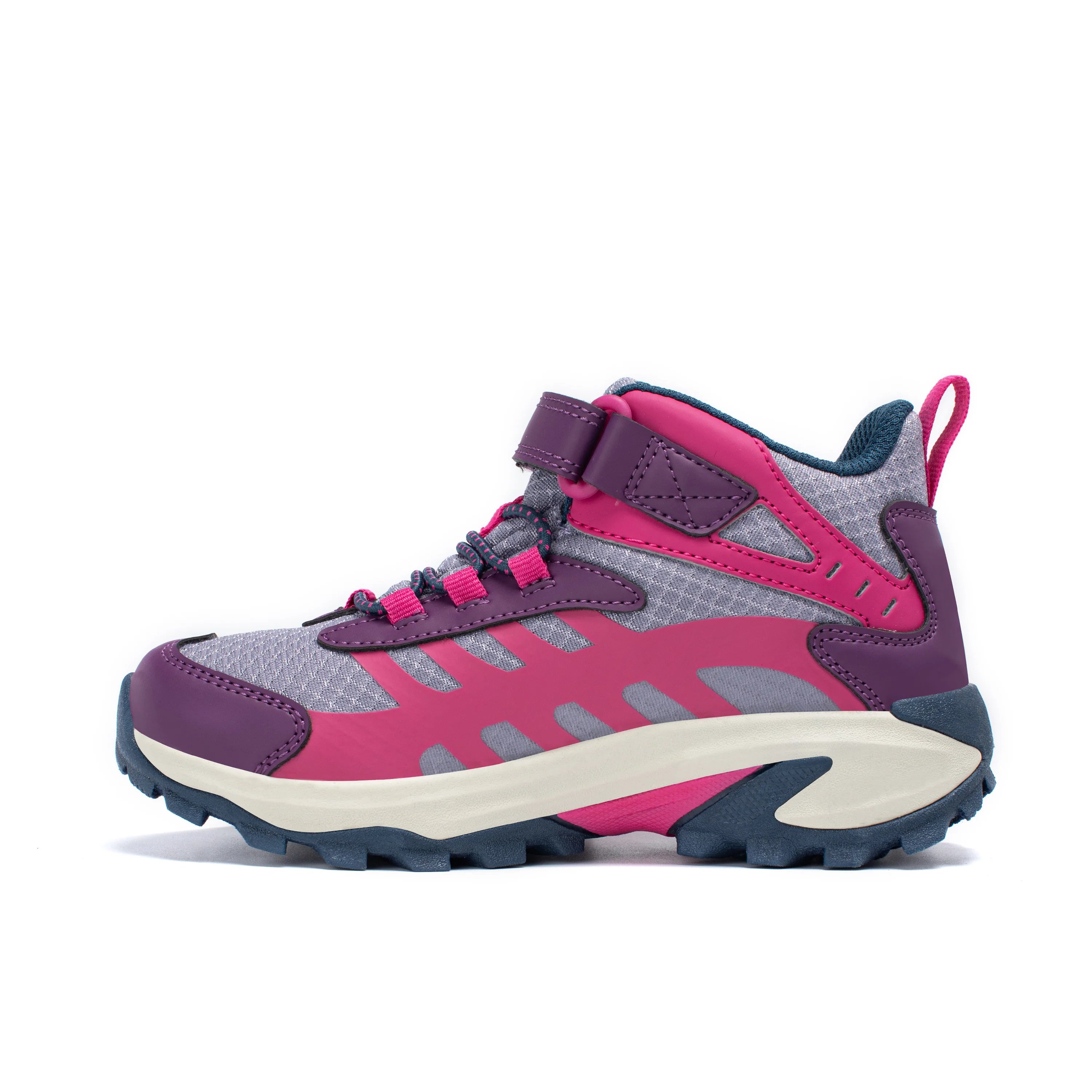 Moab Speed 2 Mid A/C Waterproof Hiker - Big Kid Berry/Navy - Image 3