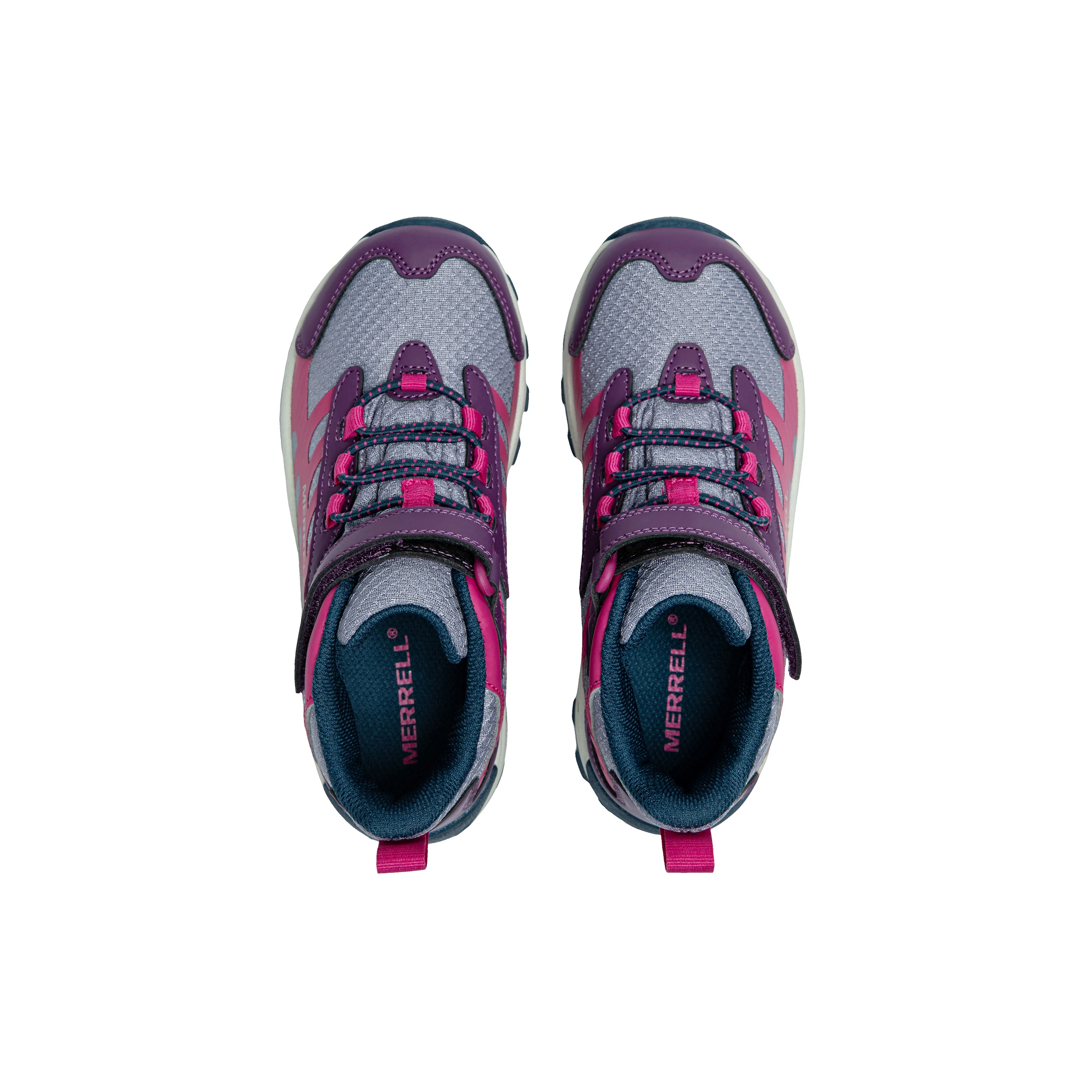 Moab Speed 2 Mid A/C Waterproof Hiker - Big Kid Berry/Navy - Image 6