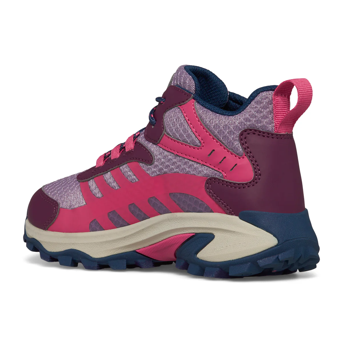 Moab Speed 2 Mid Waterproof Hiker - Big Kid Berry/Navy - Image 3