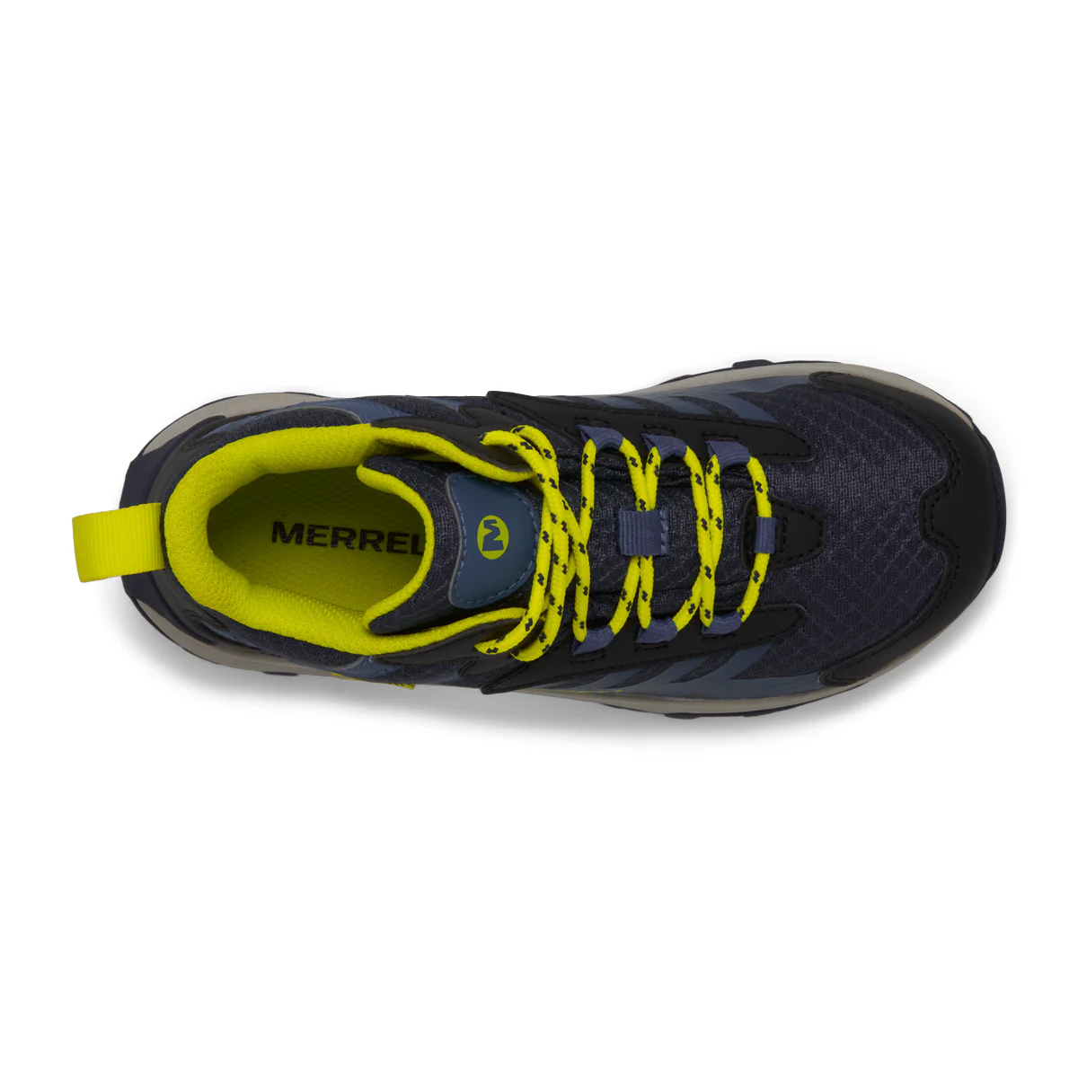 Moab Speed 2 Mid Waterproof Hiker - Big Kid Navy/Hi Viz - Image 5