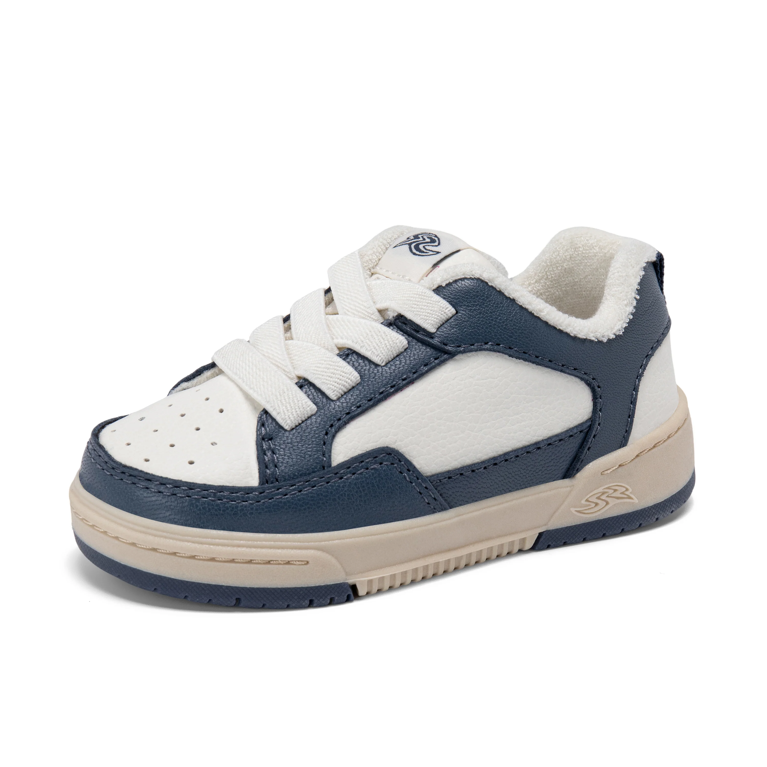 Osaka Sneaker - Big Kid White/Navy - Image 6