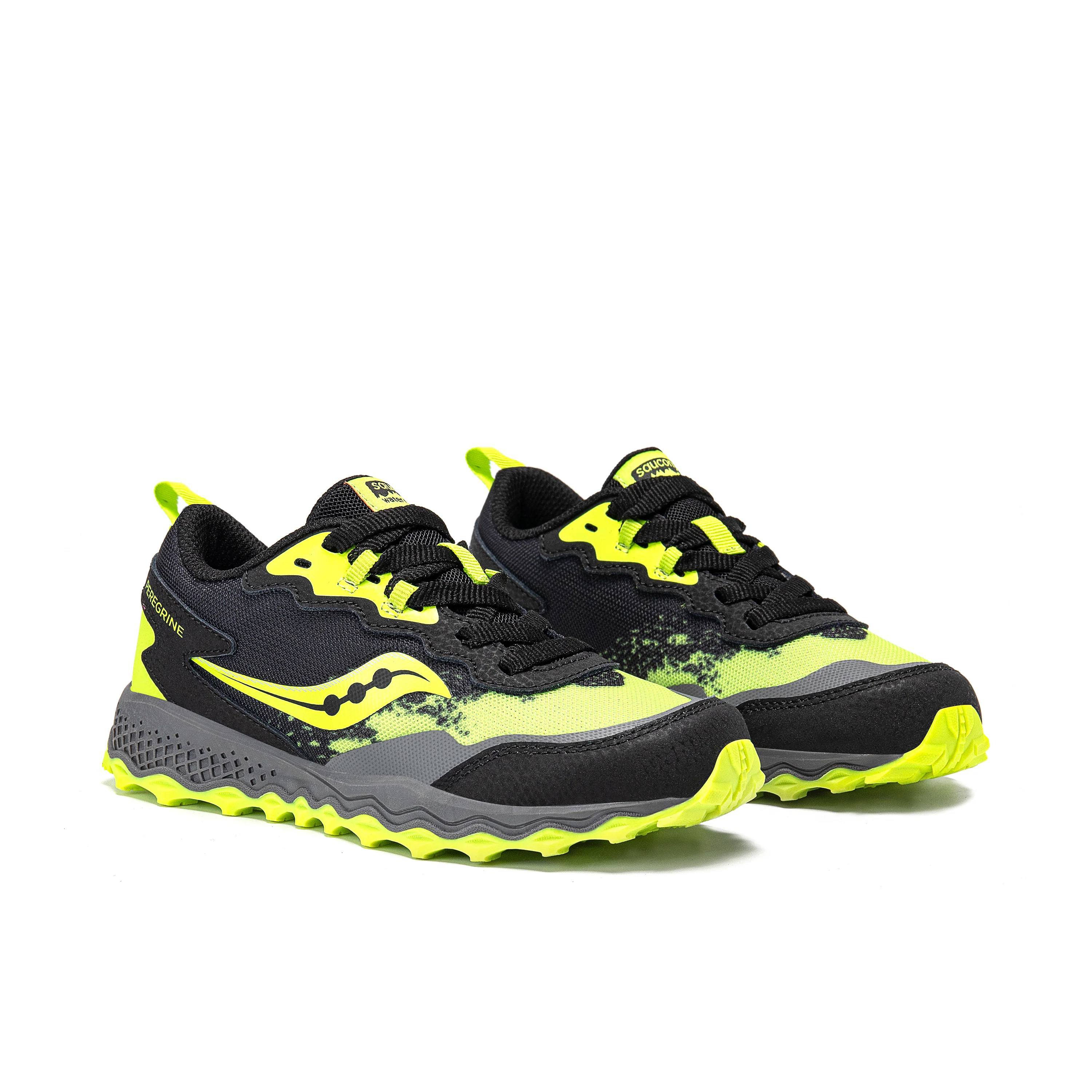 Peregrine KDZ Shield Sneaker - Big Kid Black/Lime - Image 5