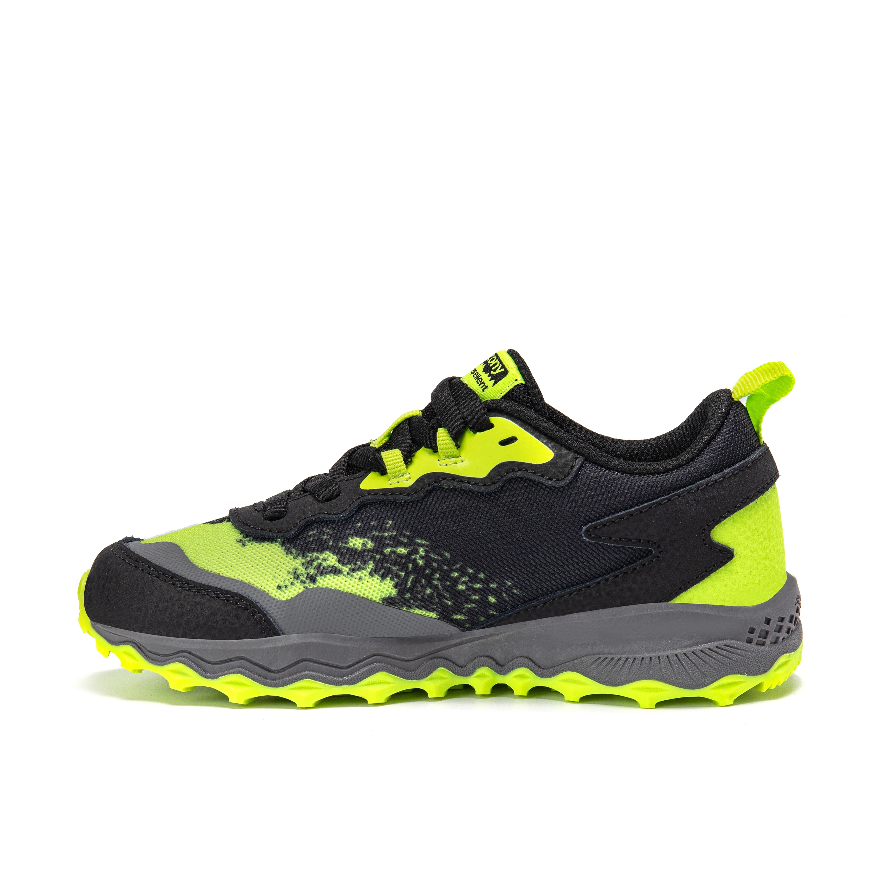 Peregrine KDZ Shield Sneaker - Big Kid Black/Lime - Image 7