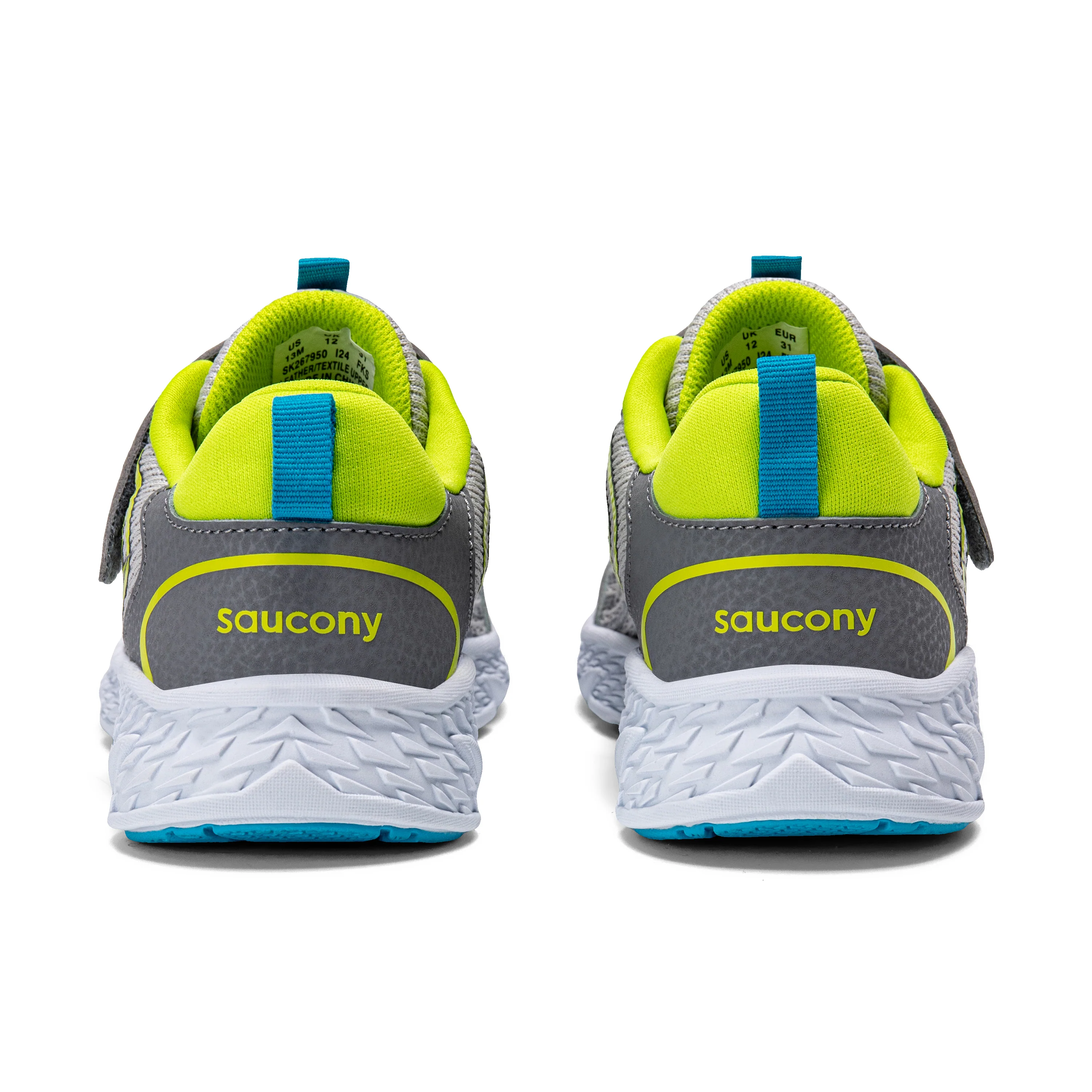 Wind 3.0 A/C Sneaker - Big Kid Grey/Green - Image 3