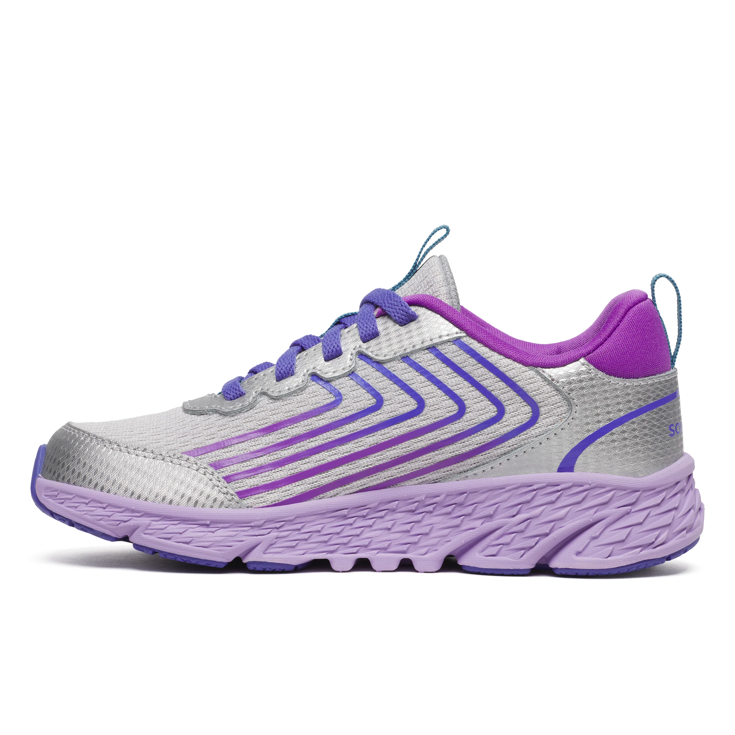 Wind 3.0 Sneaker - Big Kid Silver/Purple - Image 3